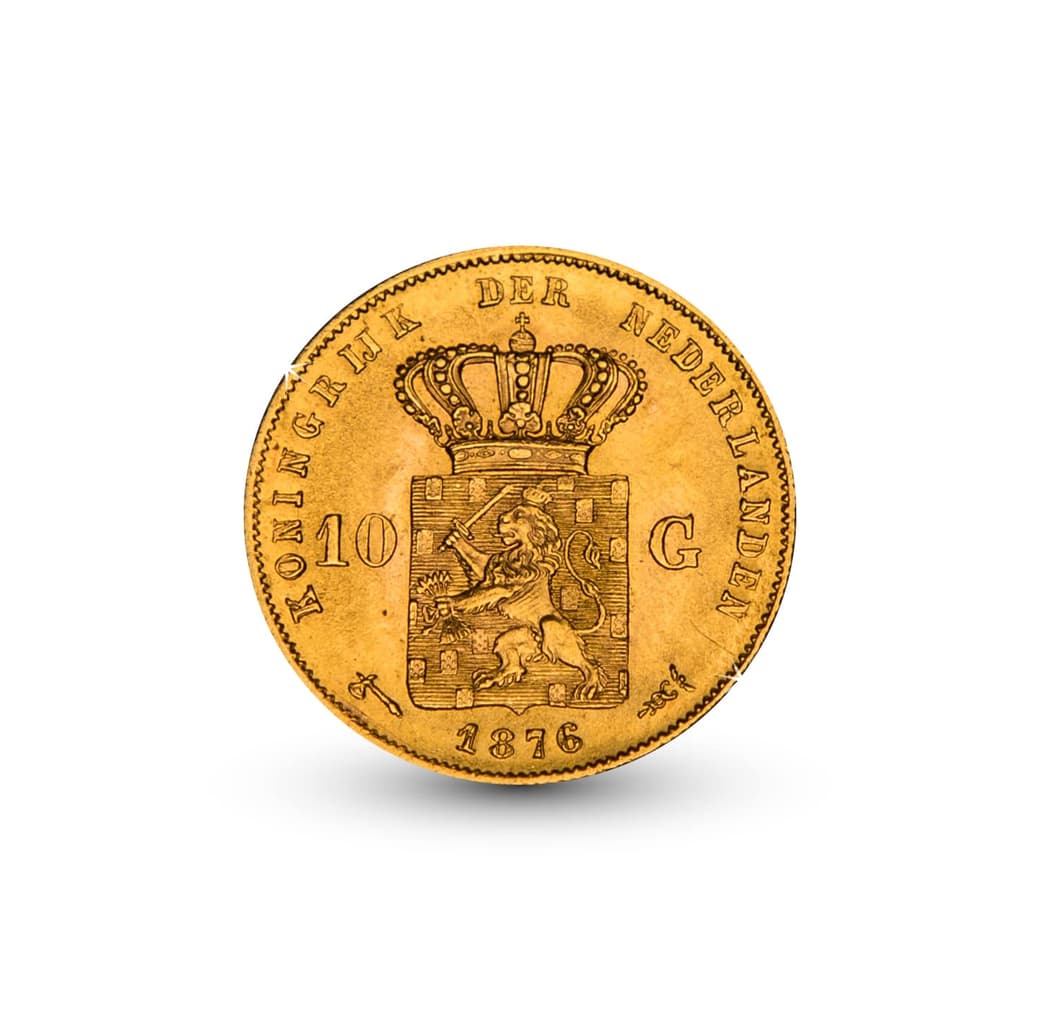 Gouden Tientje Willem III 1876 | Munt-Online.be