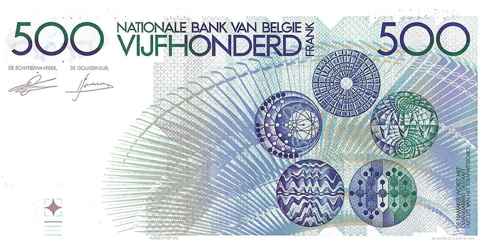 Bankbiljet 500 francs 1982 - 1998 UNC | Munt-Online.be